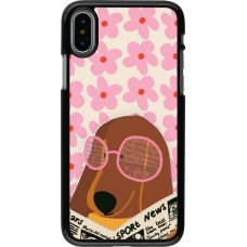 iPhone X / Xs Case Hülle - Dog with newspaper Spring 2026