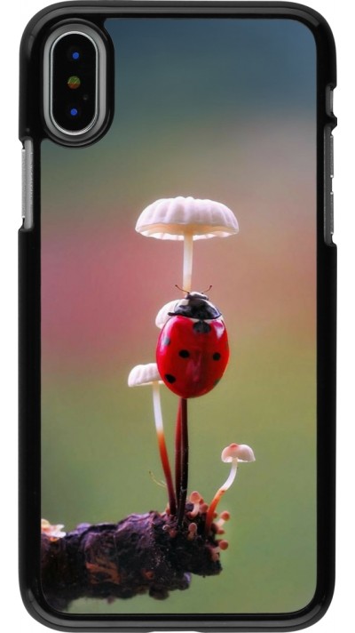 iPhone X / Xs Case Hülle - Ladybird on a mushroom Spring 2026