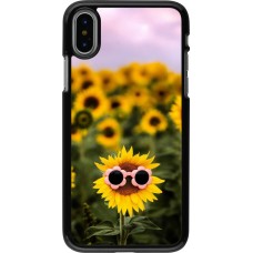iPhone X / Xs Case Hülle - Sunflower with glasses Spring 2026