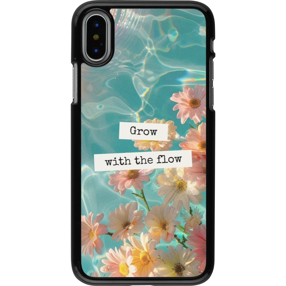 iPhone X / Xs Case Hülle - Summer 2025 Grow with the flow