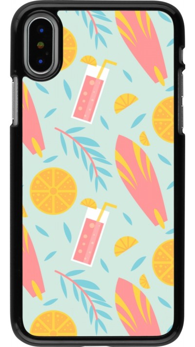 Coque iPhone X / Xs - Summer 2025 Pattern citron