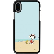 iPhone X / Xs Case Hülle - Snoopy on the beach Summer 2026