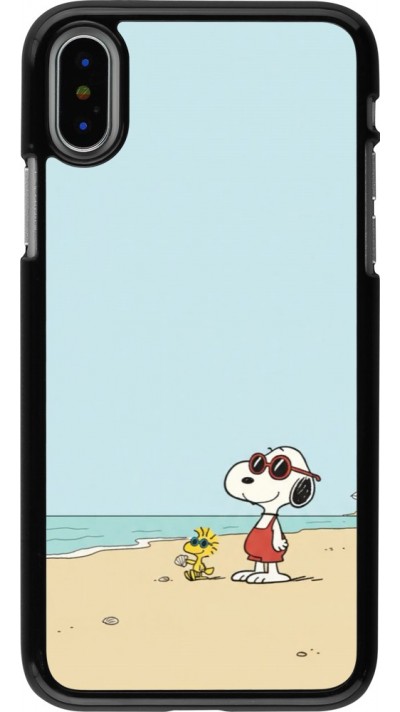 iPhone X / Xs Case Hülle - Snoopy on the beach Summer 2026
