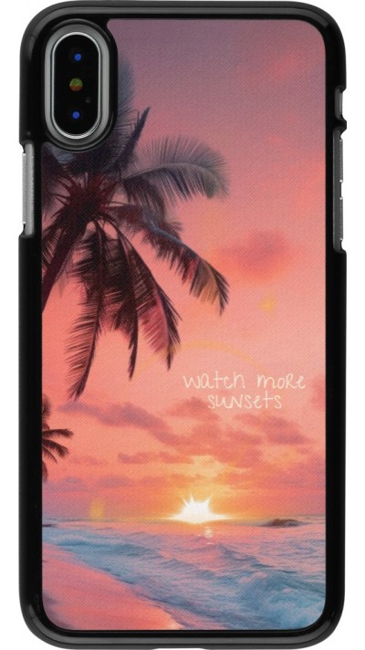 iPhone X / Xs Case Hülle - Watch more sunsets Summer 2026