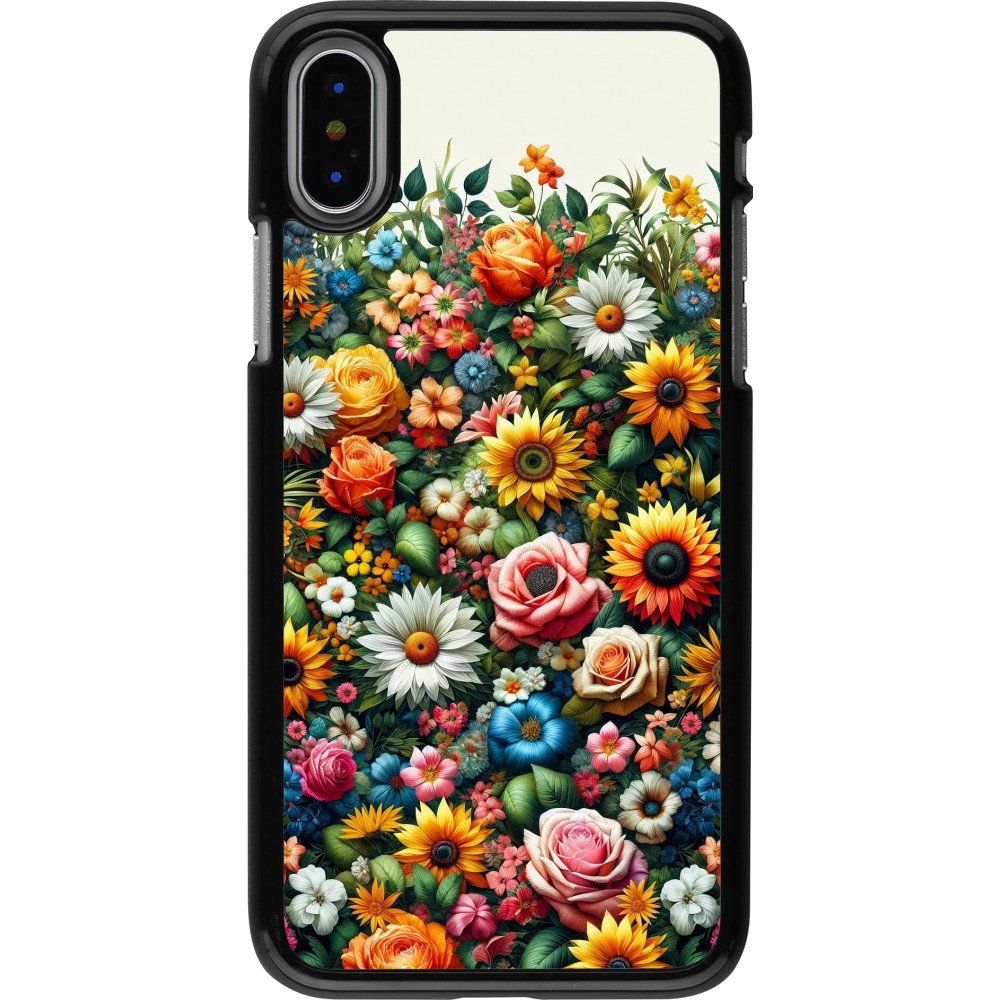 Coque iPhone X / Xs - Summer Floral Pattern