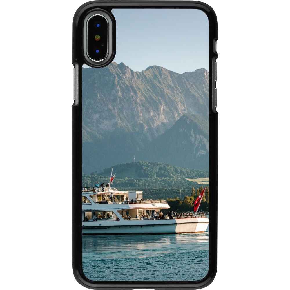 Coque iPhone X / Xs - Fête Nationale Suisse Bateau Leman