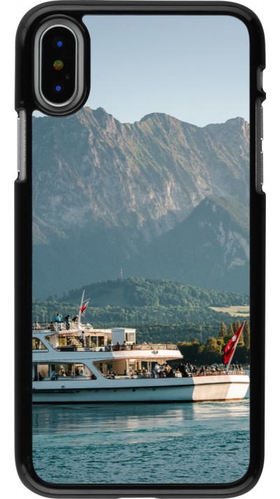 Coque iPhone X / Xs - Fête Nationale Suisse Bateau Leman