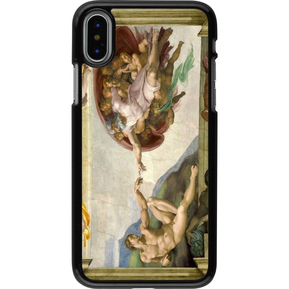 Coque iPhone X / Xs - Tableau art - La Création d’Adam - Michel-Ange