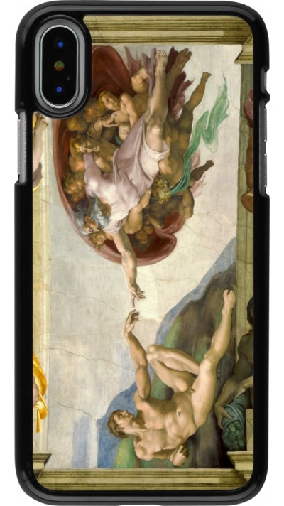 Coque iPhone X / Xs - Tableau art - La Création d’Adam - Michel-Ange