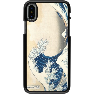 Coque iPhone X / Xs - Tableau art - La Grande Vague de Kanagawa - Hokusai