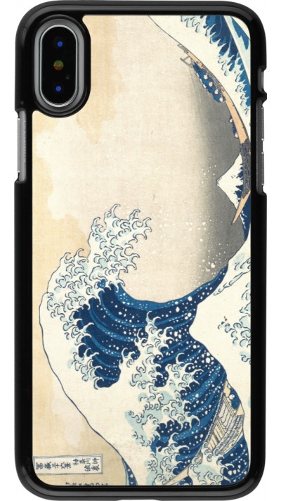Coque iPhone X / Xs - Tableau art - La Grande Vague de Kanagawa - Hokusai