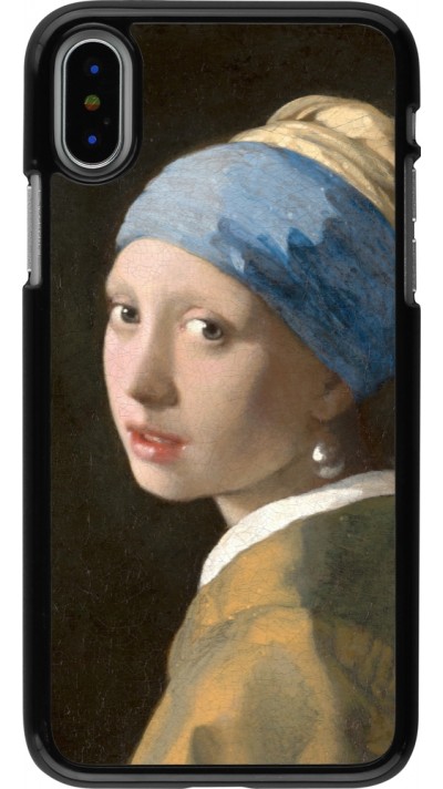 Coque iPhone X / Xs - Tableau art - La Jeune fille à la perle - Johannes Vermeer