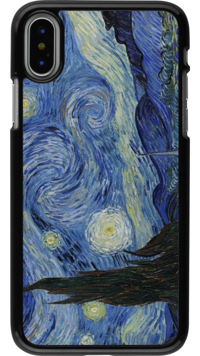 Coque iPhone X / Xs - Tableau art - La Nuit étoilée - Van Gogh