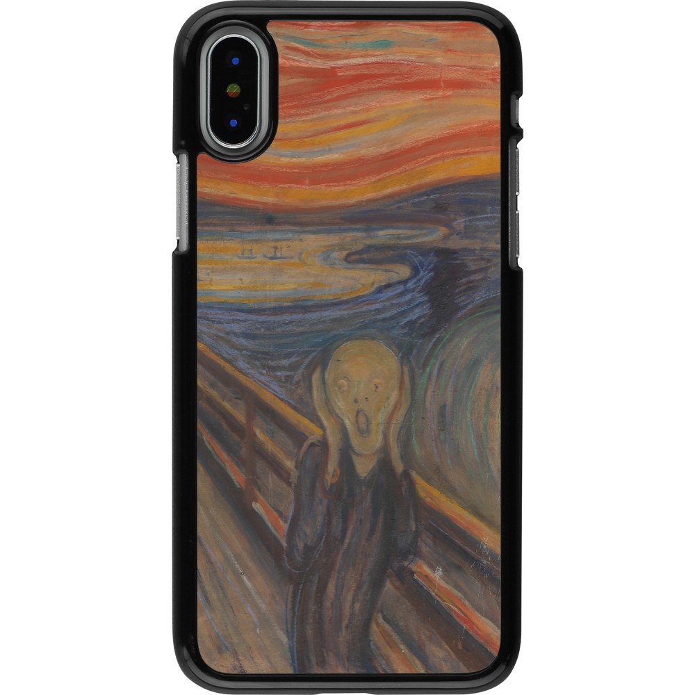 Coque iPhone X / Xs - Tableau art - Le Cri - Edvard Munch