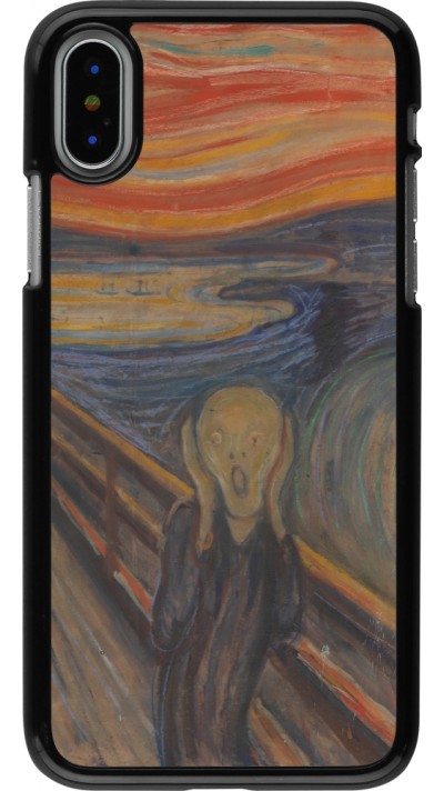 Coque iPhone X / Xs - Tableau art - Le Cri - Edvard Munch