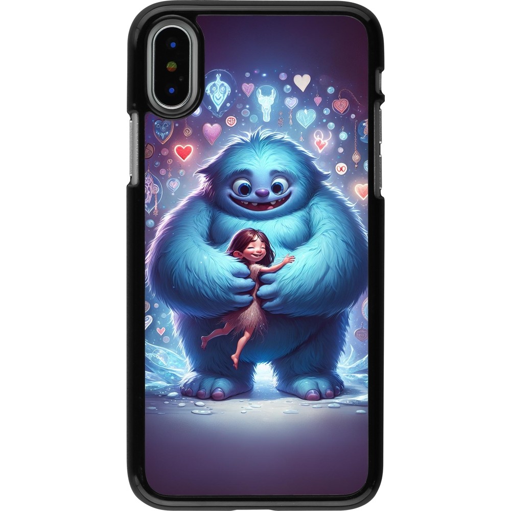 iPhone X / Xs Case Hülle - Valentin 2024 Flauschige Liebe