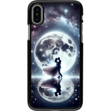iPhone X / Xs Case Hülle - Valentin 2024 Liebe unter dem Mond