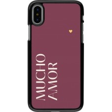 iPhone X / Xs Case Hülle - Valentine 2024 mucho amor rosado