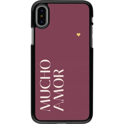 iPhone X / Xs Case Hülle - Valentine 2024 mucho amor rosado