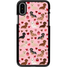 iPhone X / Xs Case Hülle - Valentine 2024 puppy love