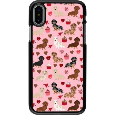 iPhone X / Xs Case Hülle - Valentine 2024 puppy love