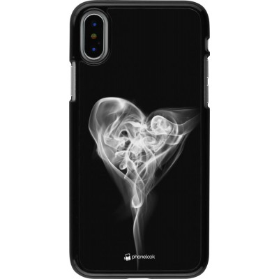 Hülle iPhone X / Xs - Valentine 2022 Black Smoke