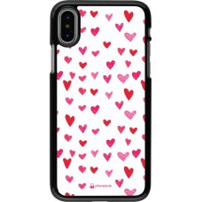 Coque iPhone X / Xs - Valentine 2022 Many pink hearts