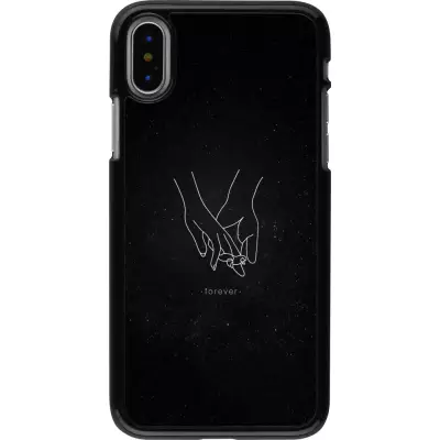iPhone X / Xs Case Hülle - Valentine 2023 hands forever