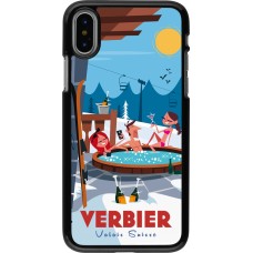 Coque iPhone X / Xs - Verbier Mountain Jacuzzi