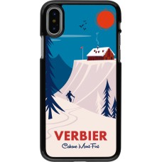 iPhone X / Xs Case Hülle - Verbier Cabane Mont-Fort