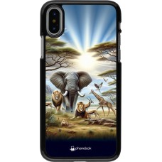 Coque iPhone X / Xs - Vie sauvage africaine