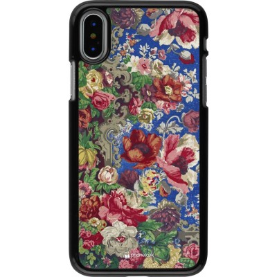 Coque iPhone X / Xs - Vintage Art Flowers