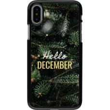 iPhone X / Xs Case Hülle - Winter 25 Winter hello december