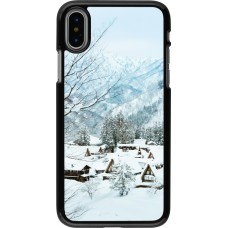 iPhone X / Xs Case Hülle - Winter 25 Winter snowy landscape