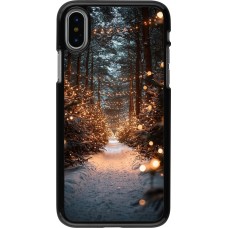 iPhone X / Xs Case Hülle - Winter 25 Winter snowy road