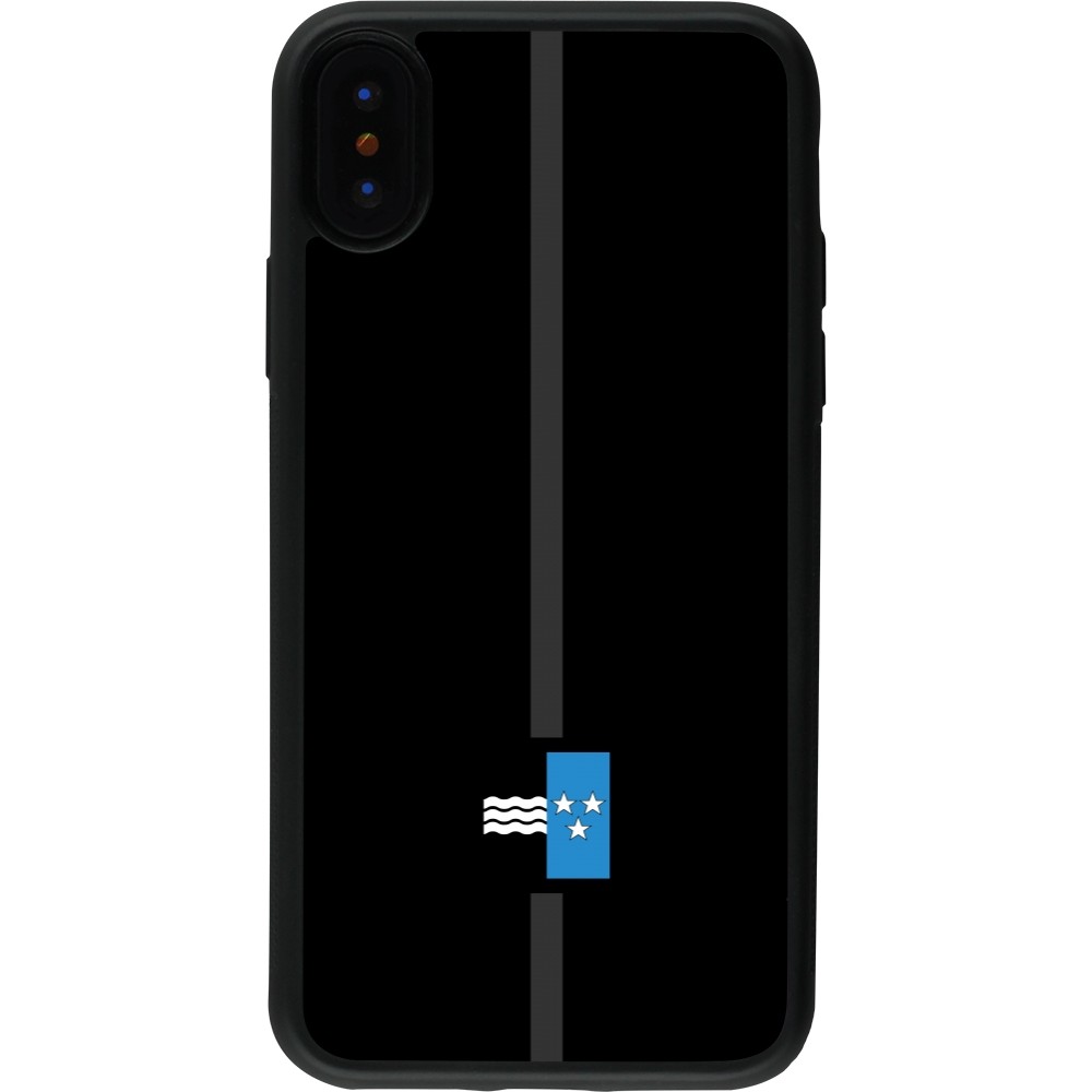 iPhone X / Xs Case Hülle - Silikon schwarz Kanton AG schwarz
