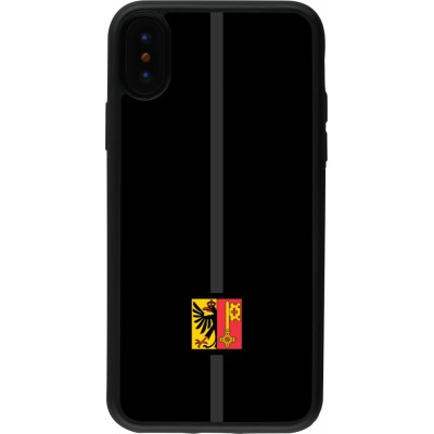 iPhone X / Xs Case Hülle - Silikon schwarz Kanton GE schwarz