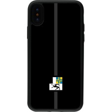 Coque iPhone X / Xs - Silicone rigide noir Canton GR noir