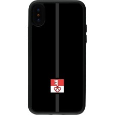 Coque iPhone X / Xs - Silicone rigide noir Canton OW noir