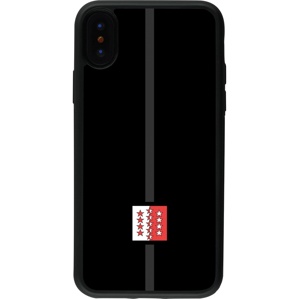 Coque iPhone X / Xs - Silicone rigide noir Canton VS noir