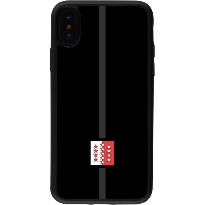 iPhone X / Xs Case Hülle - Silikon schwarz Kanton VS schwarz