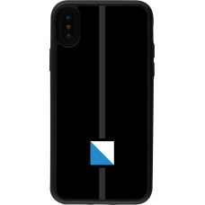 iPhone X / Xs Case Hülle - Silikon schwarz Kanton ZH schwarz