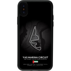 Coque iPhone X / Xs - Silicone rigide noir F1 Track 2025 Abu Dhabi