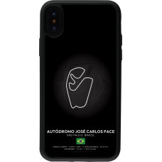 iPhone X / Xs Case Hülle - Silikon schwarz F1 Track 2025 Brazil