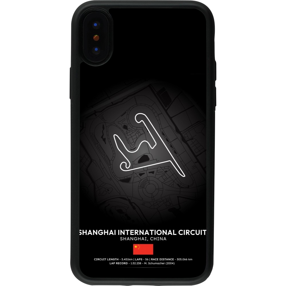 iPhone X / Xs Case Hülle - Silikon schwarz F1 Track 2025 China