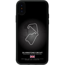 iPhone X / Xs Case Hülle - Silikon schwarz F1 Track 2025 Great Britan