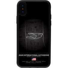iPhone X / Xs Case Hülle - Silikon schwarz F1 Track 2025 Miami
