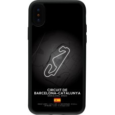 Coque iPhone X / Xs - Silicone rigide noir F1 Track 2025 Spain
