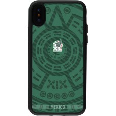 Coque iPhone X / Xs - Silicone rigide noir Maillot de football Mexique 2026 personnalisable