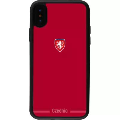 iPhone X / Xs Case Hülle - Silikon schwarz Tschechische Republik 2026 personalisierbares Fussballtrikot